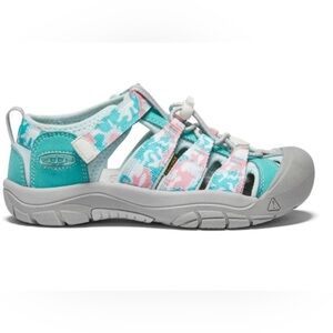 KEEN Newport Kids Size 4 H2 Kids Hybrid Water Sandals Pink Teal Velcro